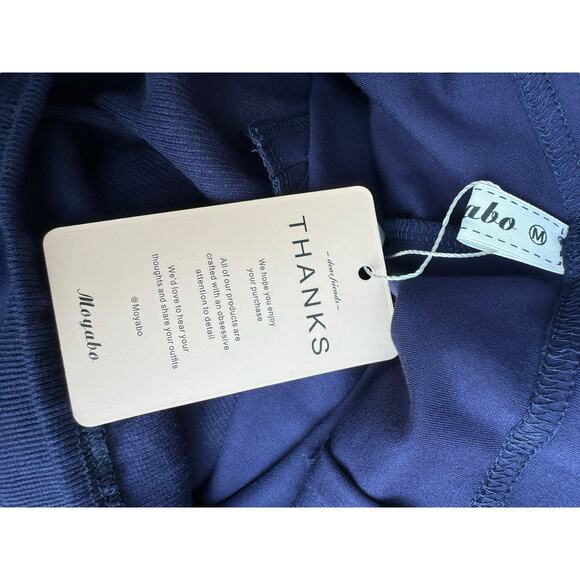 Moyabo Navy Active Maternity Pants – Over-Bump Pull-On Stretch, Size M, NWT - Picture 5 of 5